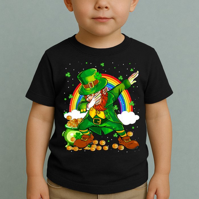St Patricks Day Dabbing Leprechaun Boy Funny Dab Dance Toddler T-Shirt