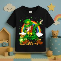 St Patricks Day Dabbing Leprechaun Boy Funny Dab Dance Toddler T-Shirt