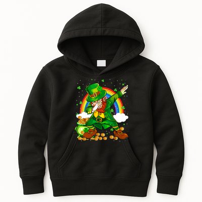 St Patricks Day Dabbing Leprechaun Boy Funny Dab Dance Kids Hoodie