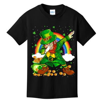 St Patricks Day Dabbing Leprechaun Boy Funny Dab Dance Kids T-Shirt