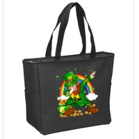 St Patricks Day Dabbing Leprechaun Boy Funny Dab Dance Zip Tote Bag