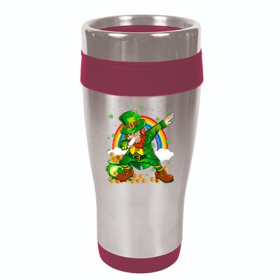 St Patricks Day Dabbing Leprechaun Boy Funny Dab Dance 16oz Travel Tumbler