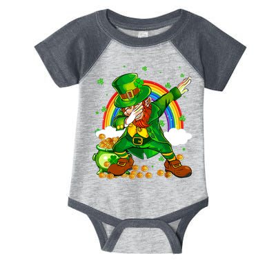 St Patricks Day Dabbing Leprechaun Boy Funny Dab Dance Infant Baby Jersey Bodysuit