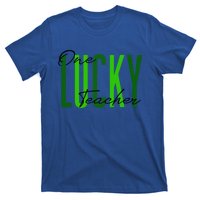 St Patrick's Day One Lucky Teacher Irish 2022 Clothes Gift T-Shirt