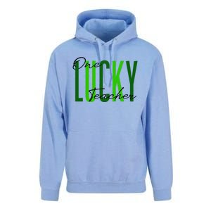 St Patrick's Day One Lucky Teacher Irish 2022 Clothes Gift Unisex Surf Hoodie