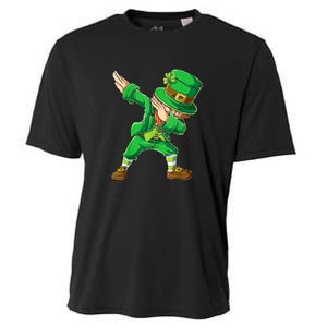 St Patricks Day Dabbing Leprechaun Boys Kids Men Dab Cooling Performance Crew T-Shirt