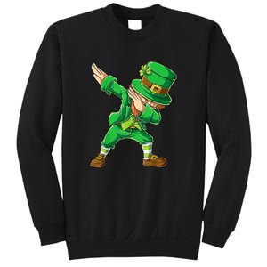 St Patricks Day Dabbing Leprechaun Boys Kids Men Dab Sweatshirt