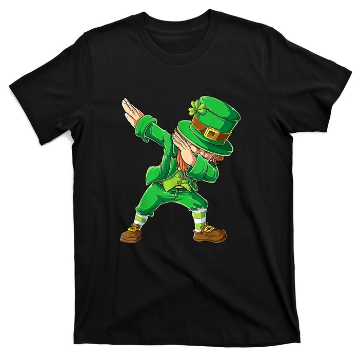 St Patricks Day Dabbing Leprechaun Boys Kids Men Dab T-Shirt