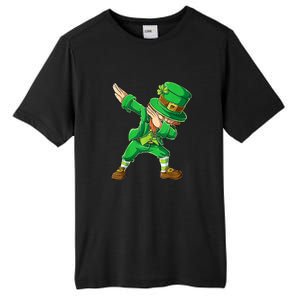 St Patricks Day Dabbing Leprechaun Boys Kids Men Dab Tall Fusion ChromaSoft Performance T-Shirt