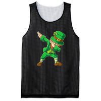 St Patricks Day Dabbing Leprechaun Boys Kids Men Dab Mesh Reversible Basketball Jersey Tank