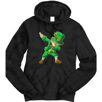 St Patricks Day Dabbing Leprechaun Boys Kids Men Dab Tie Dye Hoodie