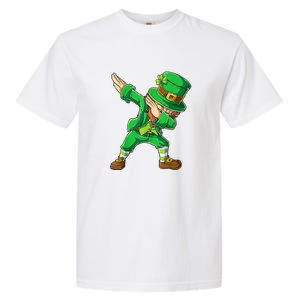 St Patricks Day Dabbing Leprechaun Boys Kids Men Dab Garment-Dyed Heavyweight T-Shirt