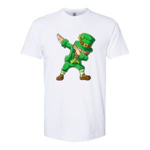 St Patricks Day Dabbing Leprechaun Boys Kids Men Dab Softstyle CVC T-Shirt