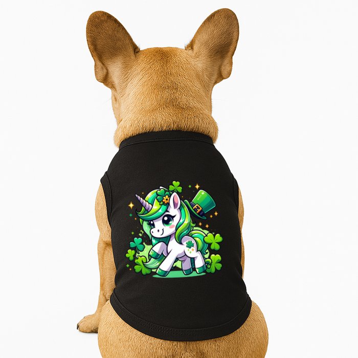 St Patrick Day Irish Unicorn Lepricorn Doggie Tank