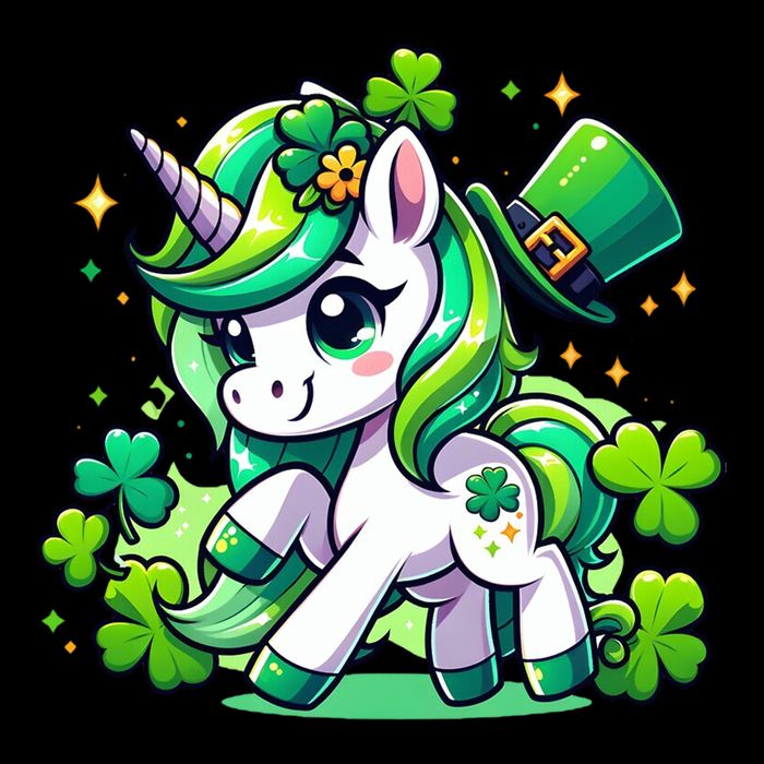 St Patrick Day Irish Unicorn Lepricorn 7-Panel Snapback Hat