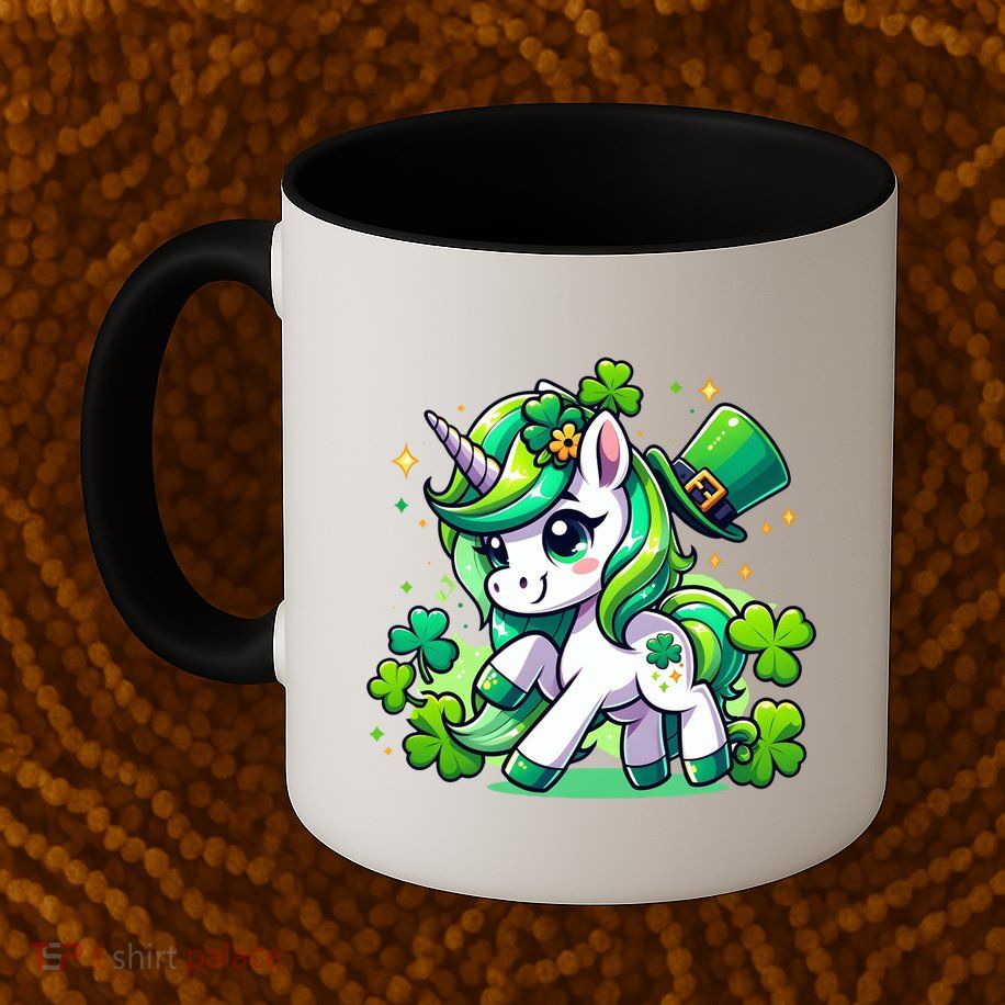 St Patrick Day Irish Unicorn Lepricorn Mug