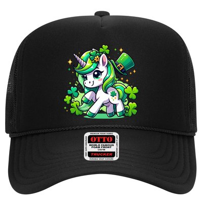 St Patrick Day Irish Unicorn Lepricorn Trucker Hat