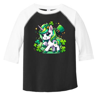 St Patrick Day Irish Unicorn Lepricorn Toddler Fine Jersey T-Shirt