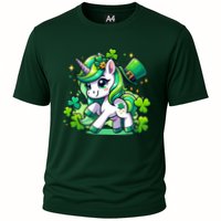 St Patrick Day Irish Unicorn Lepricorn Performance Shirt