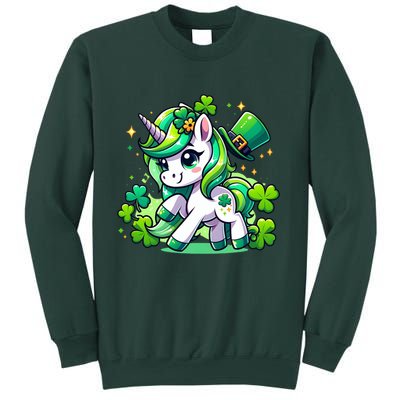 St Patrick Day Irish Unicorn Lepricorn Sweatshirt