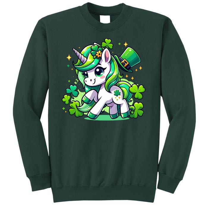 St Patrick Day Irish Unicorn Lepricorn Sweatshirt