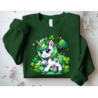 St Patrick Day Irish Unicorn Lepricorn Sweatshirt