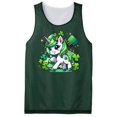 St Patrick Day Irish Unicorn Lepricorn Mesh Reversible Basketball Jersey Tank