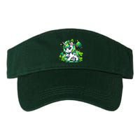 St Patrick Day Irish Unicorn Lepricorn Valucap Bio-Washed Visor