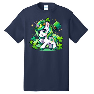 St Patrick Day Irish Unicorn Lepricorn Tall T-Shirt