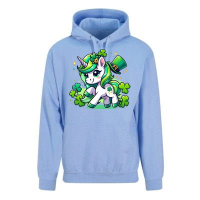 St Patrick Day Irish Unicorn Lepricorn Unisex Surf Hoodie