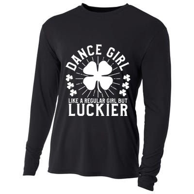 St Patricks Day Dance Girl Dancing Dancer Gift Cooling Performance Long Sleeve Crew