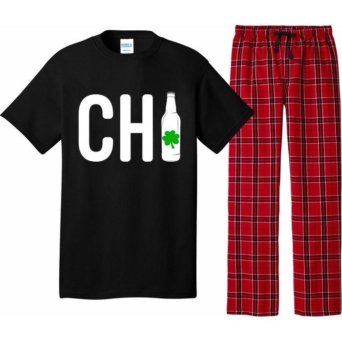 St Patricks Day Chi Irish Beer Drinker Chicago Gift Pajama Set