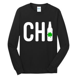 St Patricks Day Chi Irish Beer Drinker Chicago Gift Tall Long Sleeve T-Shirt