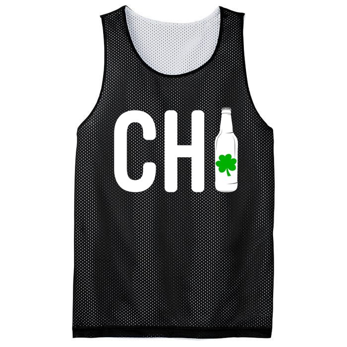 St Patricks Day Chi Irish Beer Drinker Chicago Gift Mesh Reversible Basketball Jersey Tank