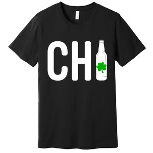 St Patricks Day Chi Irish Beer Drinker Chicago Gift Premium T-Shirt