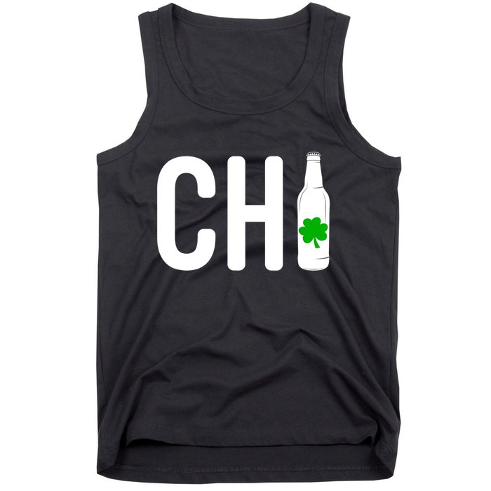 St Patricks Day Chi Irish Beer Drinker Chicago Gift Tank Top