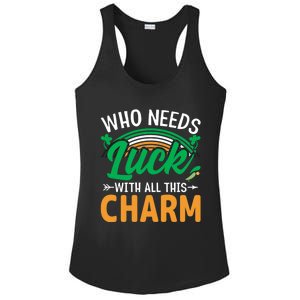 St Patricks Day Funny Gift Ladies PosiCharge Competitor Racerback Tank