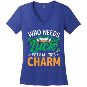 St Patricks Day Funny Gift Women's V-Neck T-Shirt