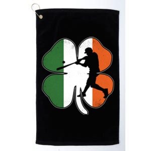 St Patrick's Day Shamrock Baseball Player Costume Gift Platinum Collection Golf Towel