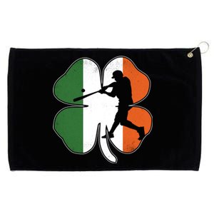 St Patrick's Day Shamrock Baseball Player Costume Gift Grommeted Golf Towel