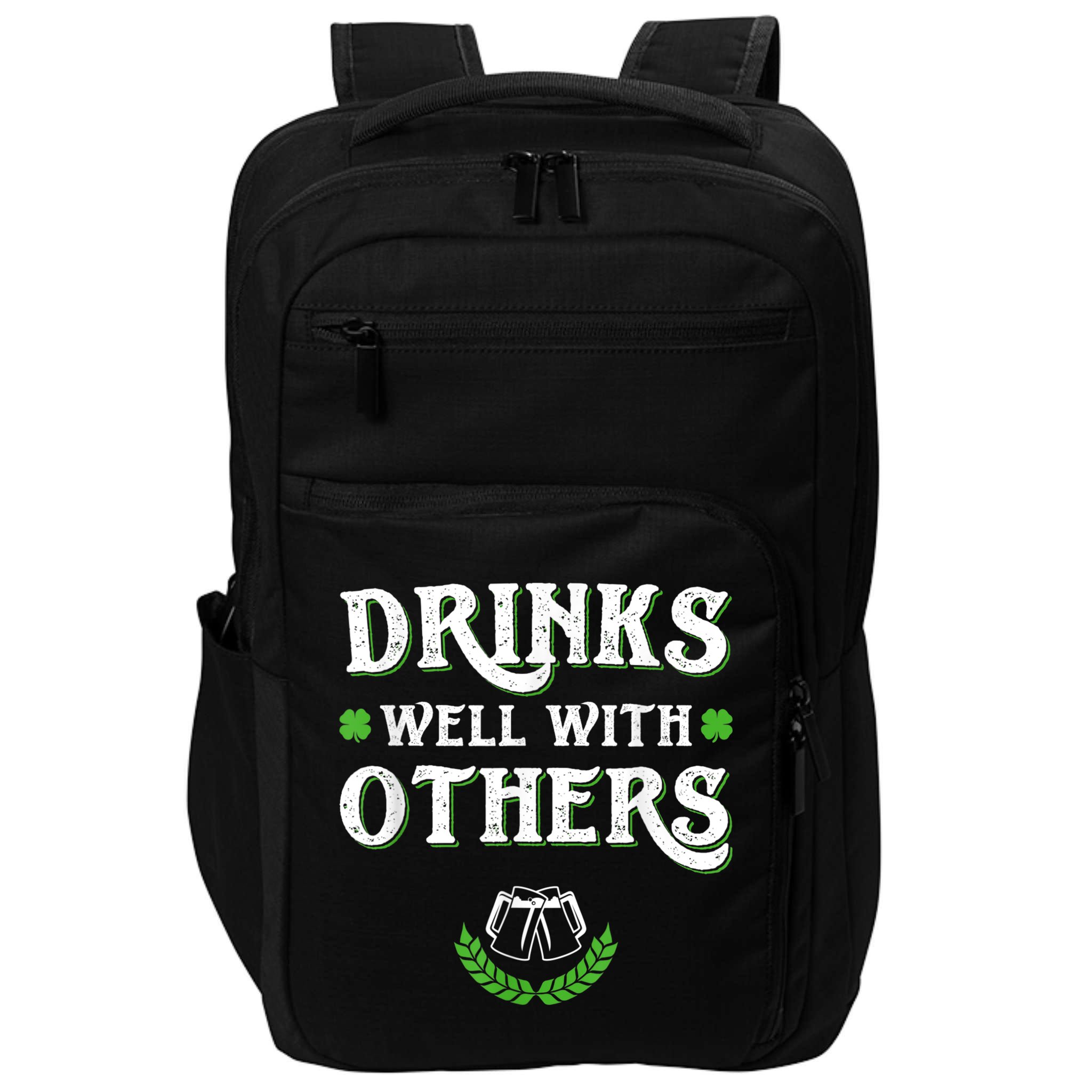 St Patricks Day, Funny St Patricks Day, St Patricks Day Drinking Team Impact Tech Backpack