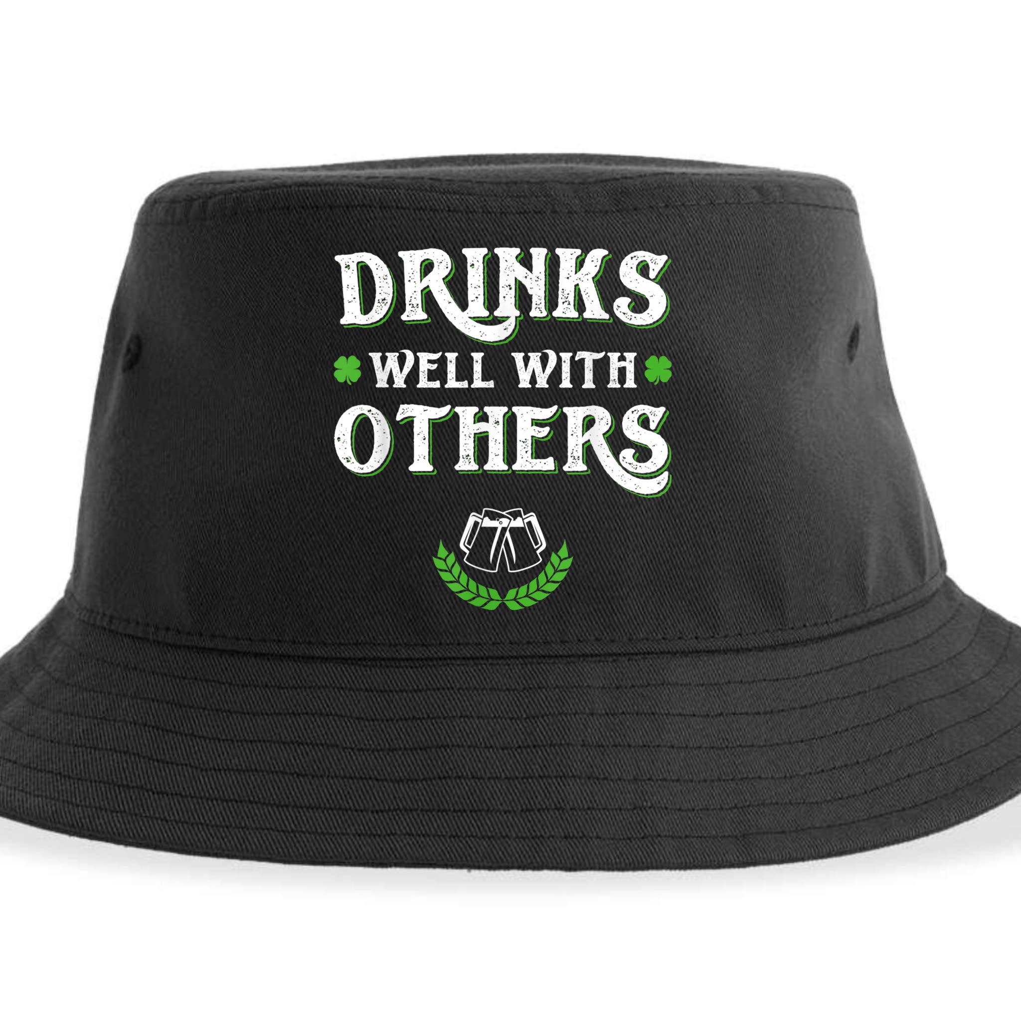 St Patricks Day, Funny St Patricks Day, St Patricks Day Drinking Team Sustainable Bucket Hat