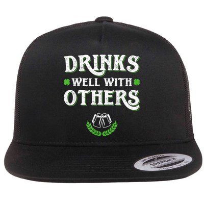 St Patricks Day, Funny St Patricks Day, St Patricks Day Drinking Team Flat Bill Trucker Hat