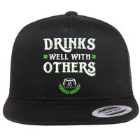 St Patricks Day, Funny St Patricks Day, St Patricks Day Drinking Team Flat Bill Trucker Hat