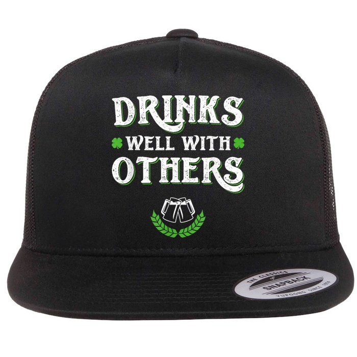 St Patricks Day, Funny St Patricks Day, St Patricks Day Drinking Team Flat Bill Trucker Hat