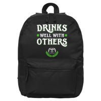 St Patricks Day, Funny St Patricks Day, St Patricks Day Drinking Team 16 in Basic Backpack