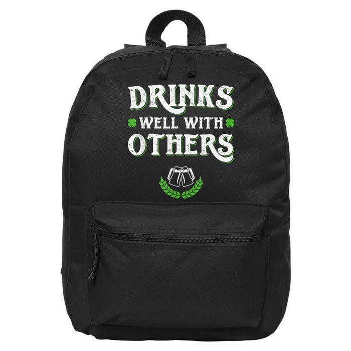 St Patricks Day, Funny St Patricks Day, St Patricks Day Drinking Team 16 in Basic Backpack