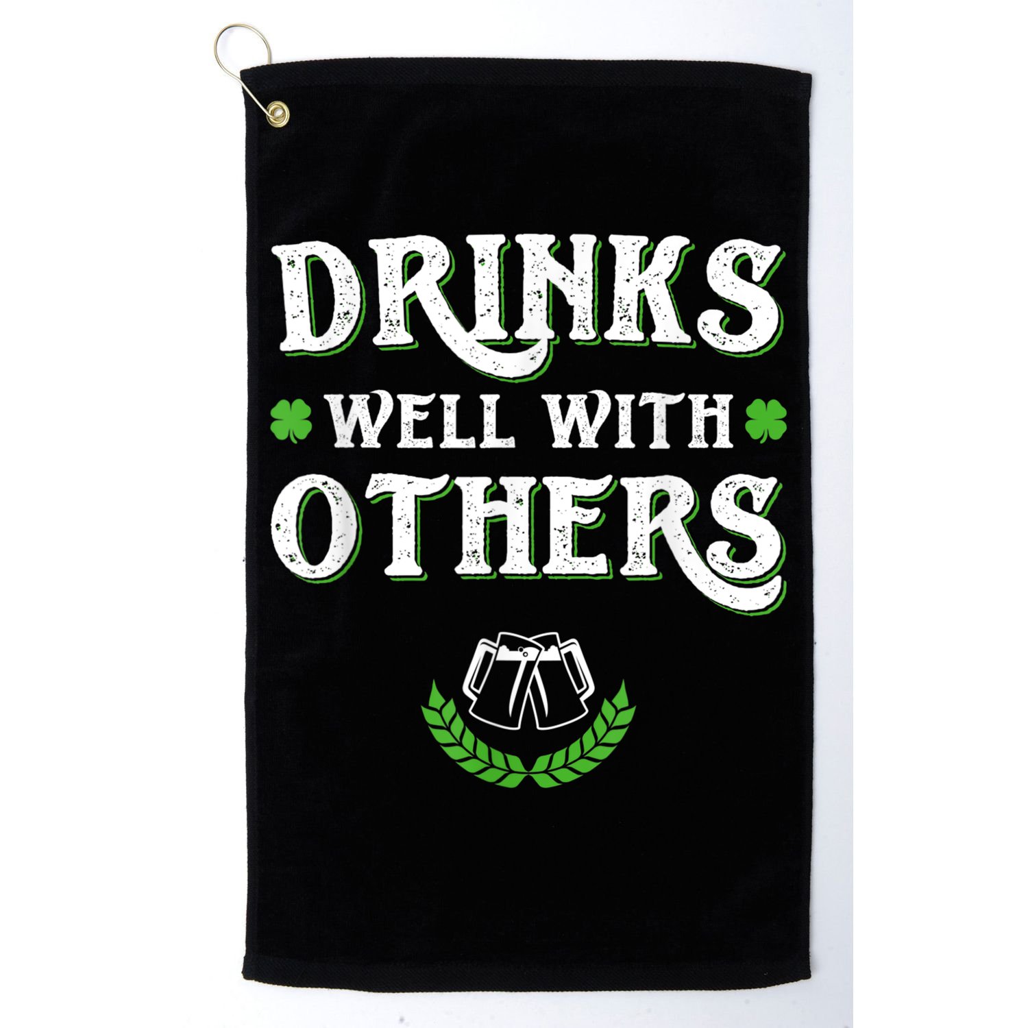 St Patricks Day, Funny St Patricks Day, St Patricks Day Drinking Team Golf Towel