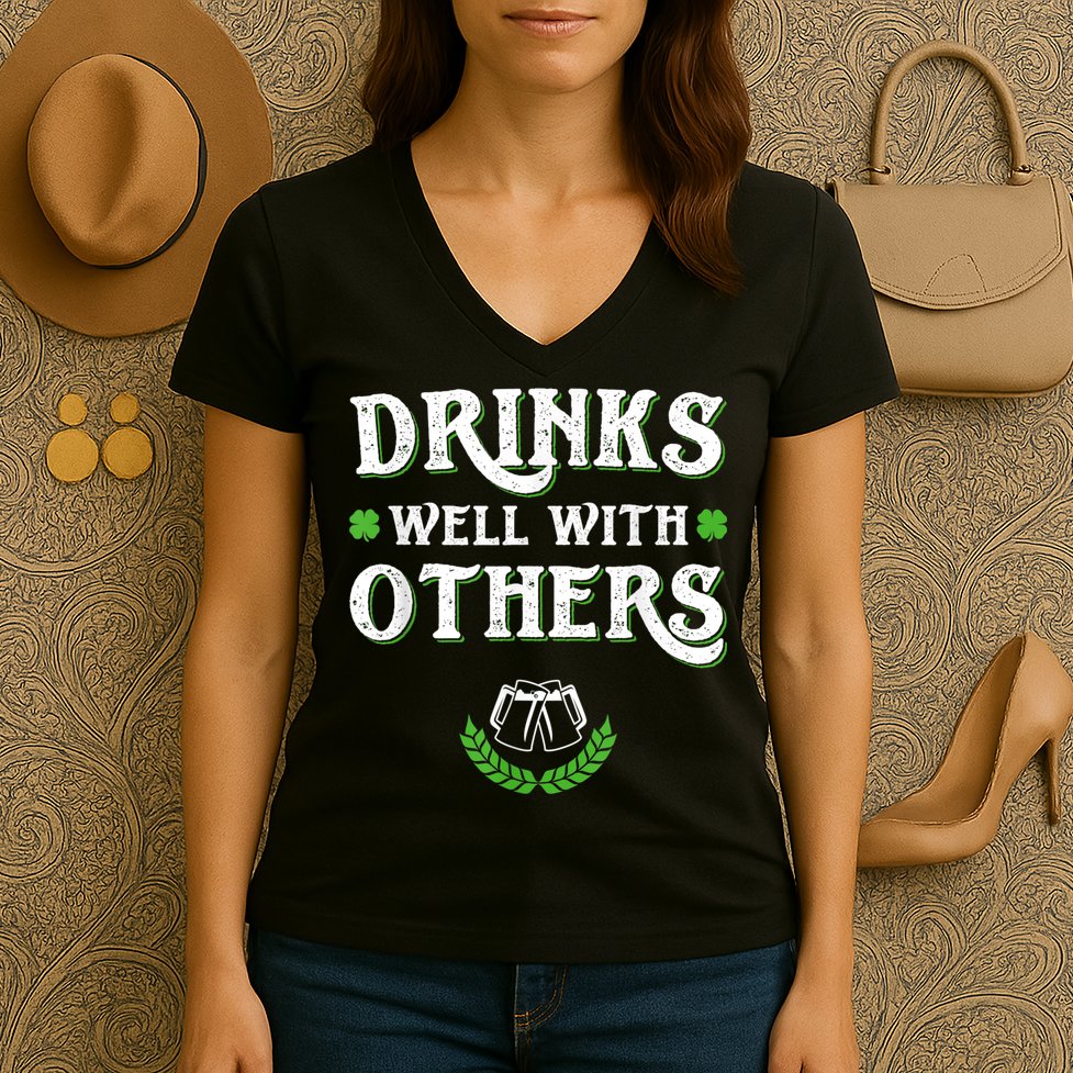 St Patricks Day, Funny St Patricks Day, St Patricks Day Drinking Team Women's V-Neck T-Shirt