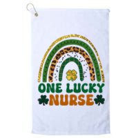 St Patricks Day One Lucky Nurse Women Nurses Platinum Collection Golf Towel